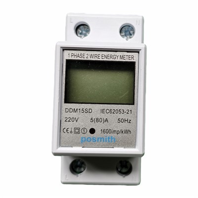 Single Phase Din Rail Energy Meter